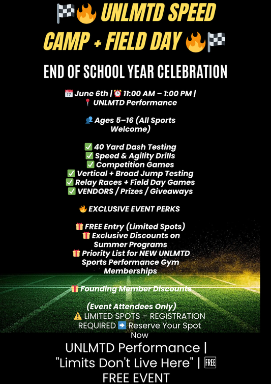 FREE UNLMTD Speed Camp + Field Day Experience (June 6th) 🏁🔥