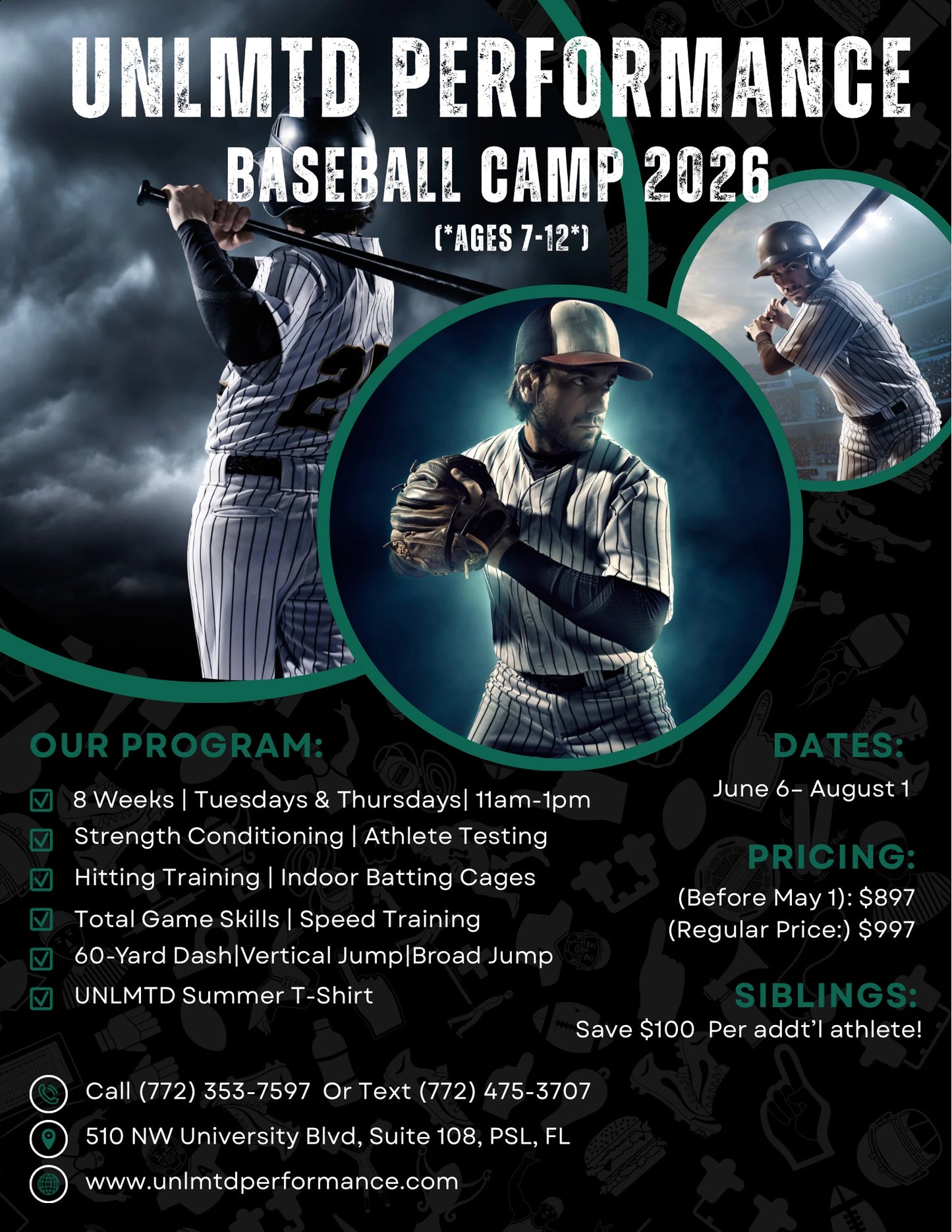 8 Week Baseball Camp